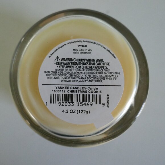 NWT Yankee Candle Christmas Cookie signature small tumbler candle - Picture 3 of 3